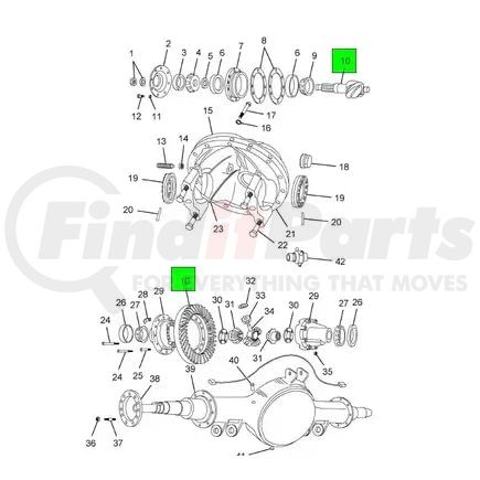 596706C91 by NAVISTAR - Differential Gear Set - Rear, Ring And Pinion For Navistar International