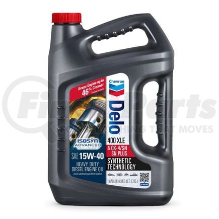 257004388 by CHEVRON - Delo® 400 XLE Engine Oil - SAE 15W-40, Synblend, Heavy Duty, Diesel, 1 Gallon