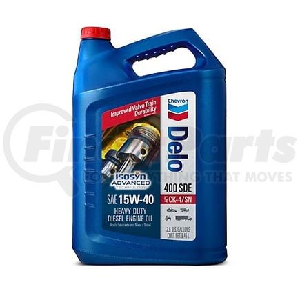 222290478 by CHEVRON - Delo® 400 SDE Engine Oil - SAE 15W-40, Heavy Duty, Diesel, 2.5 Gallon