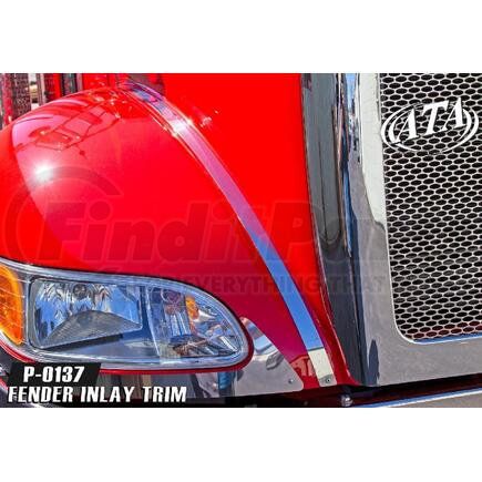 P-0137 by ARANDA - Fender Inlay Trim Peterbilt 337 2009 & Newer