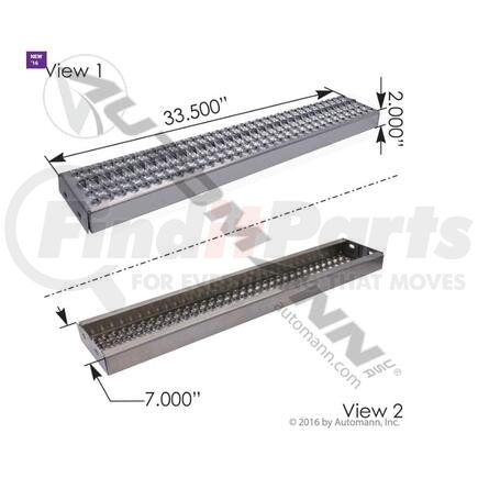 M75680 by AUTOMANN - FUEL STEP 850MM PETERBILT