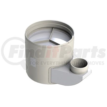 D2048-FL by ROADWARRIOR - Diesel Oxidation Catalyst (DOC) and Particulate Filter (DPF) Assembly for Komatsu