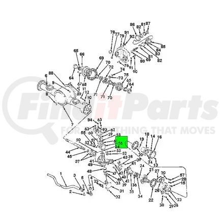 597289C1 by NAVISTAR - Axle Bracket - Front, Upper King Pin Mounting For Navistar International