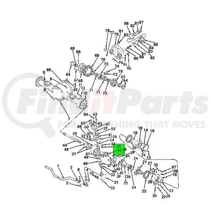 597353C1 by NAVISTAR - Drive Shaft Slip Yoke - Inner Drive, For Navistar International