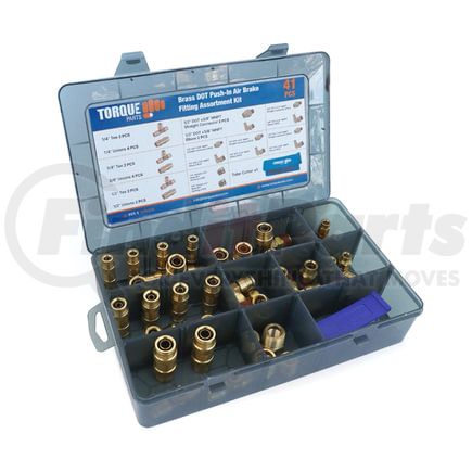 TRFT0041 by TORQUE PARTS - Air Brake Air Line Fittings Assortment - 41 pcs