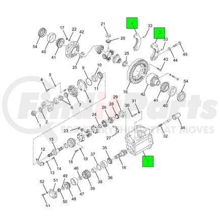 2592761C91 by NAVISTAR - Differential Carrier Bolt - Carriage Differential With Bearing Caps