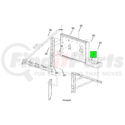 3819022C2 by NAVISTAR - Platform Surface - Underbody Assembly For Navistar International