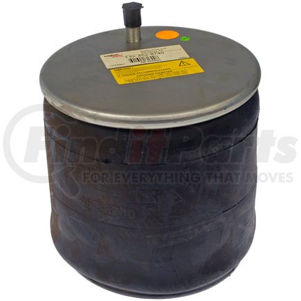 452-8740L by DAYTON PARTS - Air Spring - Rolling Lobe, Rubber, Steel Piston, 16.5 in. Max Height, 5.51 in. Min Height