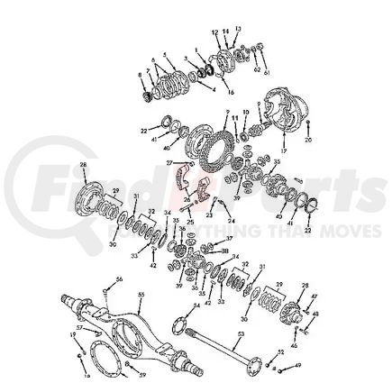 588915C91 by NAVISTAR - Differential Carrier Assembly - Rear 3.70 Ra-74 For Navistar International