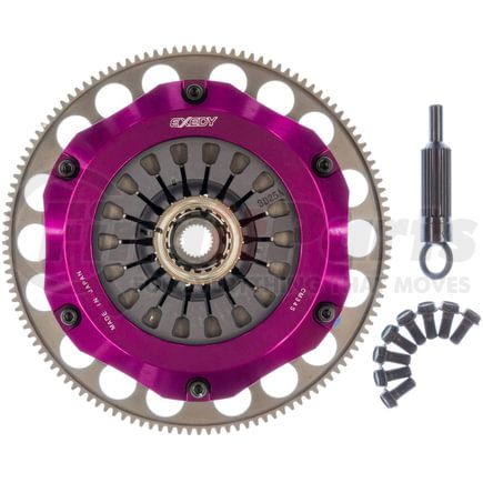 FM022SBL by EXEDY - Hyper Compe-R Twin Cerametallic Clutch, Rigid (UnSprung) Center  Disc, Pull Type Cover, For use w/ Hyper Accessory Kit FJAK100