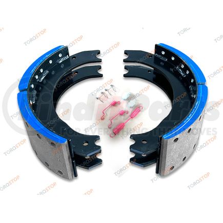 23K4719E2 by TORQSTOP - New Eaton ESII Drum Brake Shoe Kit - with Hardware, 4719E2 FMSI