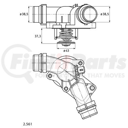 HELLA 2.561.01 HVAC Blower Motor Switch THERMOSTAT MAP BMW 3