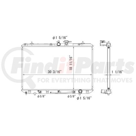 376780451 by HELLA - Radiator Toy Highlan