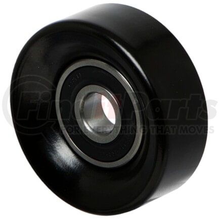 5936 by HAYDEN - Accessory Drive Belt Idler Pulley - Black, Steel, 0.67" ID, 3.25" OD