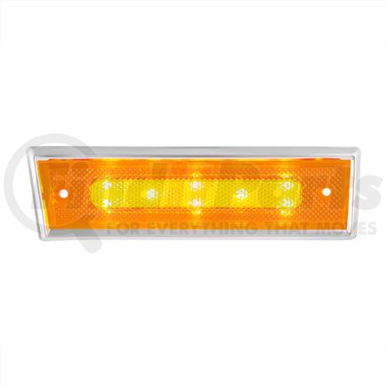 110310 by UNITED PACIFIC - Side Marker Light - Driver Side, 8 LED, Amber LED/Lens, for 1981-1987 Chevrolet & GMC