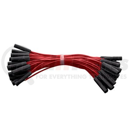 34187B by UNITED PACIFIC - Multi-Purpose Wiring Harness Connector Plug - 0.180", Female, Red, with 50 Plugs, 6" Lead