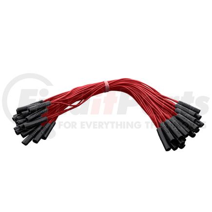 34190B by UNITED PACIFIC - Multi-Purpose Wiring Harness Connector Plug - 0.180", Female, Red, with 50 Plugs