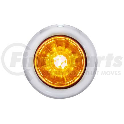 34847 by UNITED PACIFIC - Clearance Light - 4 LED, Amber LED/Lens, Dual Function, Mini Watermelon Style