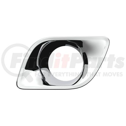 41545 by UNITED PACIFIC - Fog Light Bezel - Driver Side, Chrome, Plastic, for 2013-2021 Kenworth T680