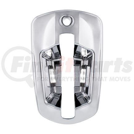 42542 by UNITED PACIFIC - Exterior Door Handle Cover - Driver Side, Chrome, with 6 LED White Light