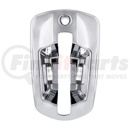 42543 by UNITED PACIFIC - Exterior Door Handle Cover - Passenger Side, Chrome, with 6 LED White Light