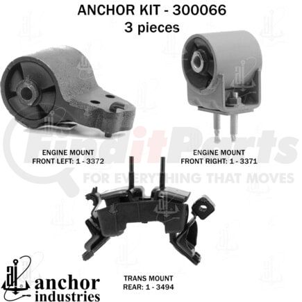 300066 by ANCHOR MOTOR MOUNTS - ENGINE MNT KIT