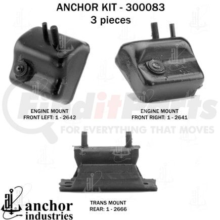 300083 by ANCHOR MOTOR MOUNTS - ENGINE MNT KIT