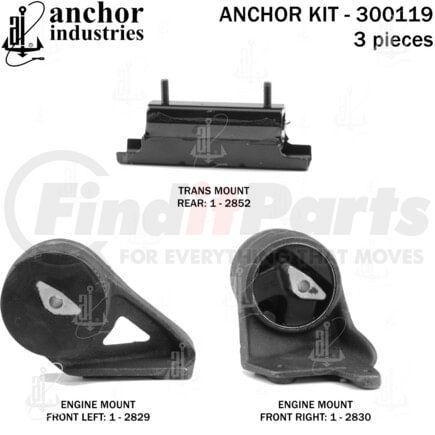 300119 by ANCHOR MOTOR MOUNTS - ENGINE MNT KIT