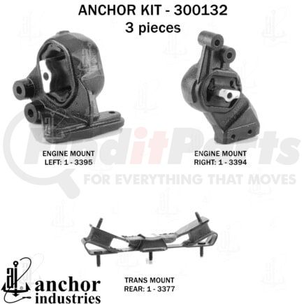 300132 by ANCHOR MOTOR MOUNTS - ENGINE MNT KIT