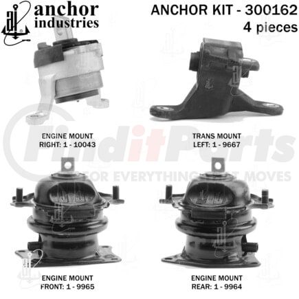 300162 by ANCHOR MOTOR MOUNTS - ENGINE MNT KIT