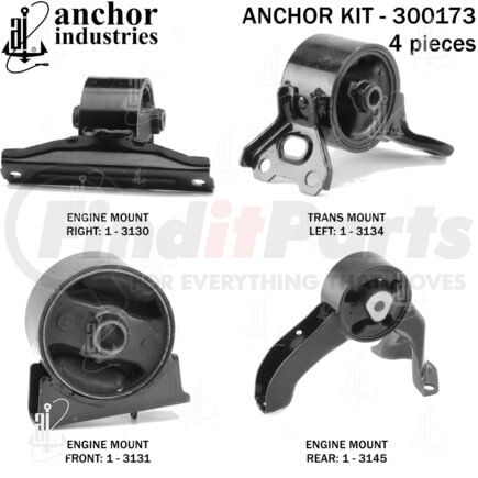 300173 by ANCHOR MOTOR MOUNTS - ENGINE MNT KIT