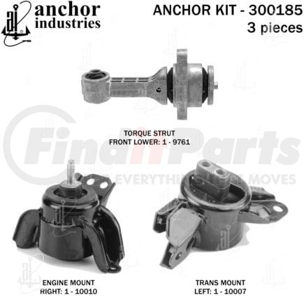 300185 by ANCHOR MOTOR MOUNTS - ENGINE MNT KIT