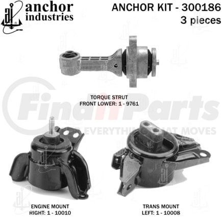 300186 by ANCHOR MOTOR MOUNTS - ENGINE MNT KIT