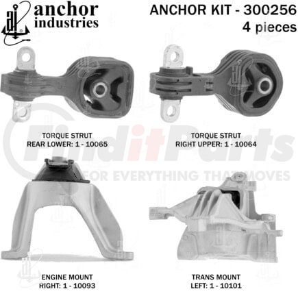 300256 by ANCHOR MOTOR MOUNTS - ENGINE MNT KIT