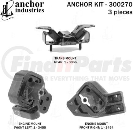 300270 by ANCHOR MOTOR MOUNTS - ENGINE MNT KIT