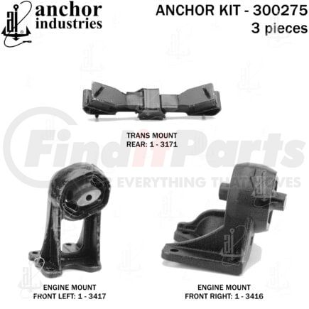 300275 by ANCHOR MOTOR MOUNTS - ENGINE MNT KIT