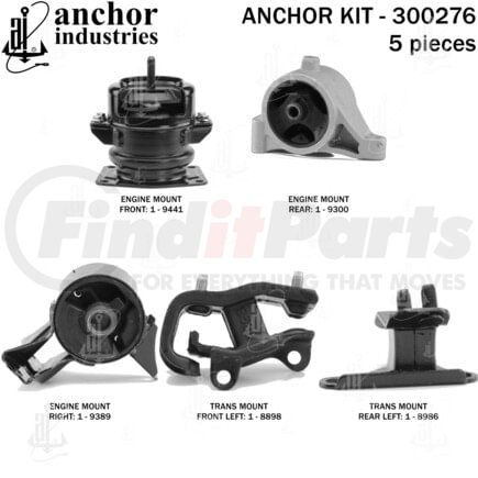 300276 by ANCHOR MOTOR MOUNTS - ENGINE MNT KIT