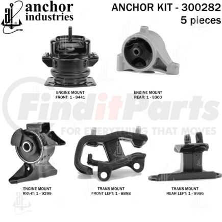 300282 by ANCHOR MOTOR MOUNTS - ENGINE MNT KIT