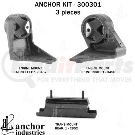 300301 by ANCHOR MOTOR MOUNTS - ENGINE MNT KIT