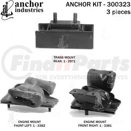 300323 by ANCHOR MOTOR MOUNTS - ENGINE MNT KIT