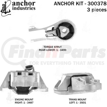 300378 by ANCHOR MOTOR MOUNTS - ENGINE MNT KIT