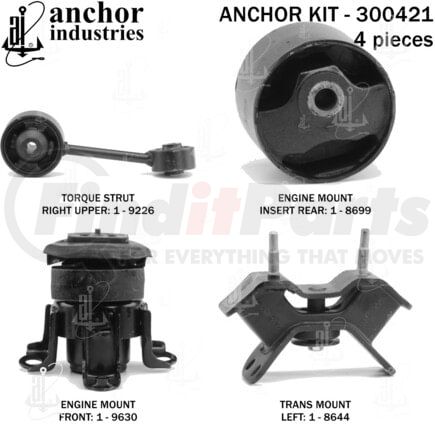 300421 by ANCHOR MOTOR MOUNTS - ENGINE MNT KIT