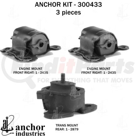 300433 by ANCHOR MOTOR MOUNTS - ENGINE MNT KIT