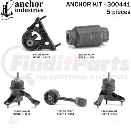 300441 by ANCHOR MOTOR MOUNTS - 300441