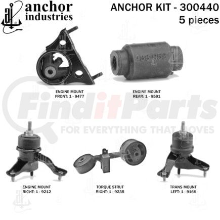 300440 by ANCHOR MOTOR MOUNTS - 300440