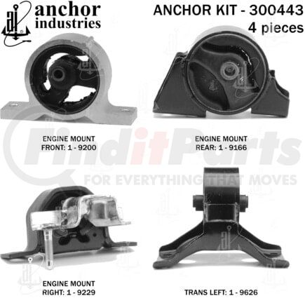 300443 by ANCHOR MOTOR MOUNTS - 300443