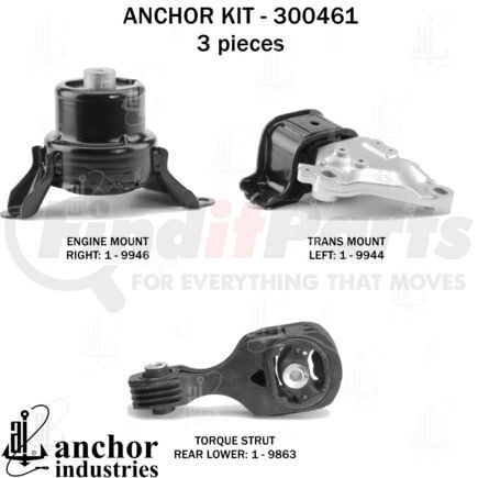 300461 by ANCHOR MOTOR MOUNTS