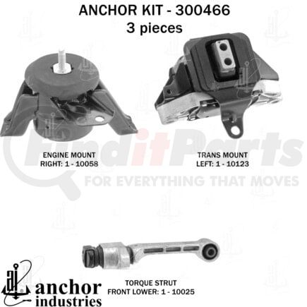 300466 by ANCHOR MOTOR MOUNTS - 300466