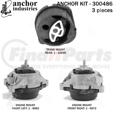 300486 by ANCHOR MOTOR MOUNTS