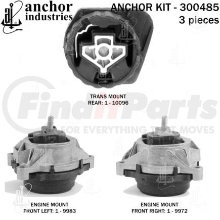 300485 by ANCHOR MOTOR MOUNTS